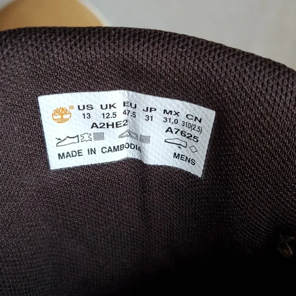 🆕️ TIMBERLAND Davis Square L/F Boot Wheat Nubuck Leather MEN'S SIZE: 13 - Picture 14 of 15